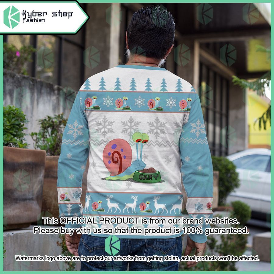 Gary SpongeBob SquarePants Christmas Sweater 3 Gary SpongeBob SquarePants Christmas Sweater word3