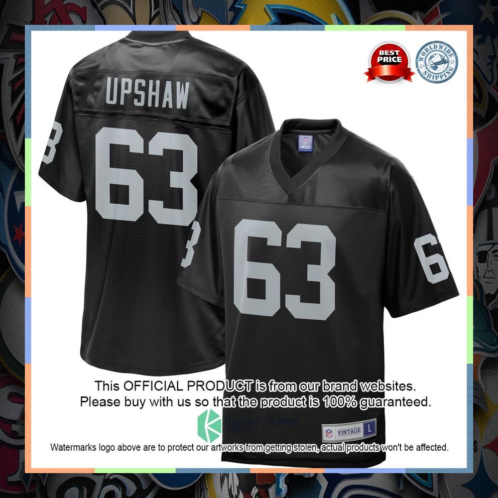 Gene Upshaw Las Vegas Raiders NFL Pro Line Retired Black Football Jersey 5 Gene Upshaw Las Vegas Raiders NFL Pro Line Retired Black Football Jersey word1