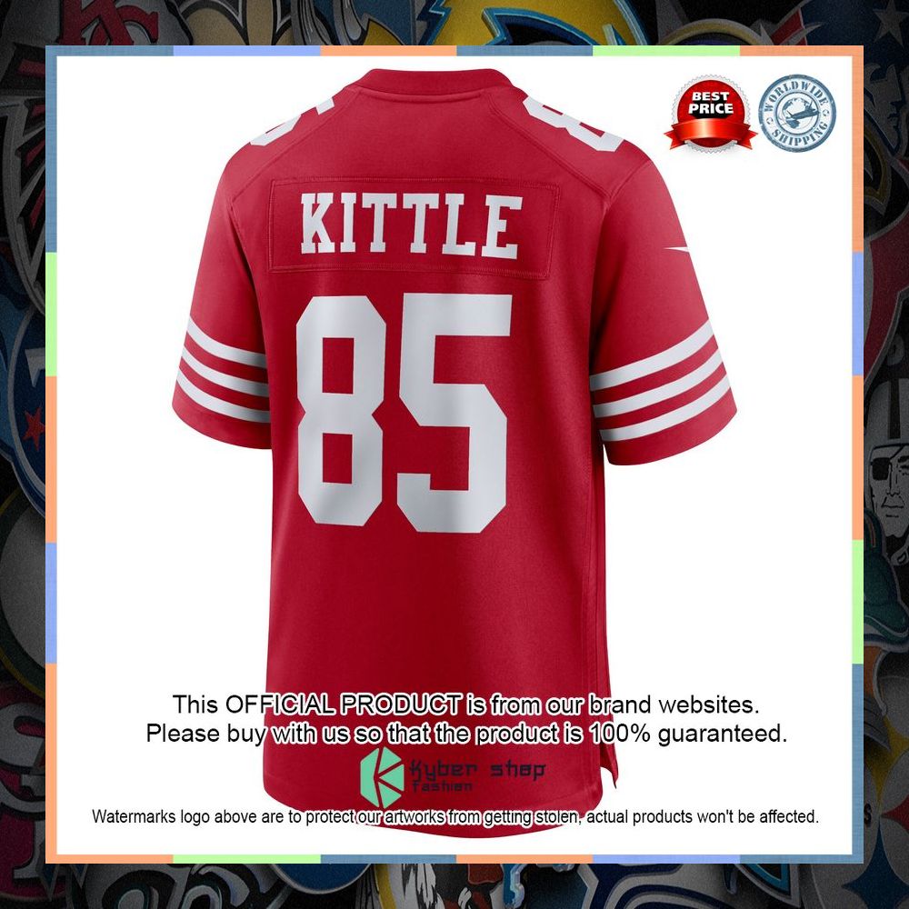 George Kittle San Francisco 49ers Team Scarlet Football Jersey 7 George Kittle San Francisco 49ers Team Scarlet Football Jersey word1
