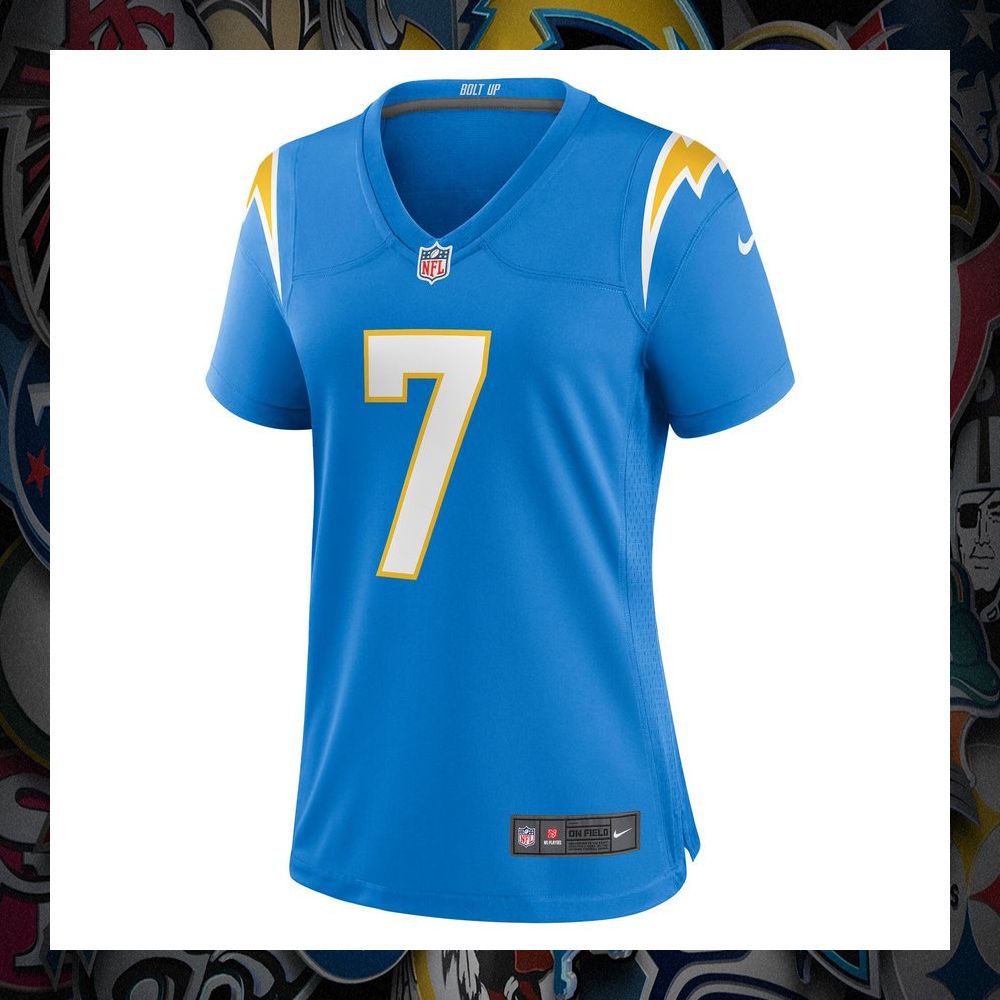 Gerald Everett Los Angeles Chargers Powder Blue Football Jersey 6 Gerald Everett Los Angeles Chargers Powder Blue Football Jersey word1