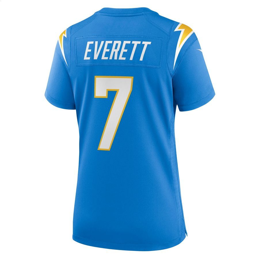 Gerald Everett Los Angeles Chargers Powder Blue Football Jersey 3 Gerald Everett Los Angeles Chargers Powder Blue Football Jersey word1