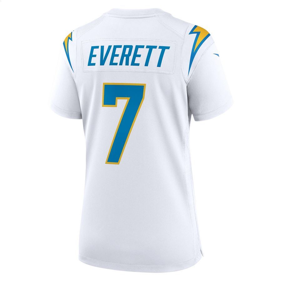 Gerald Everett Los Angeles Chargers White Football Jersey 32 Gerald Everett Los Angeles Chargers White Football Jersey word2