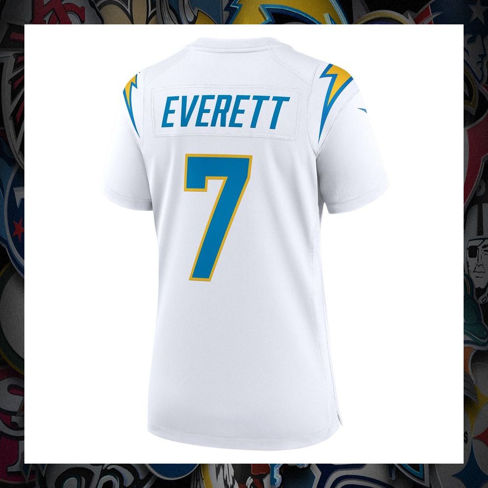 Gerald Everett Los Angeles Chargers White Football Jersey 36 Gerald Everett Los Angeles Chargers White Football Jersey word2