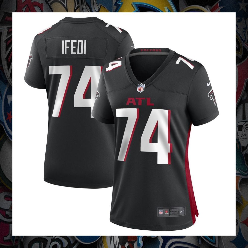 Germain Ifedi Atlanta Falcons Black Football Jersey 8 Germain Ifedi Atlanta Falcons Black Football Jersey word1