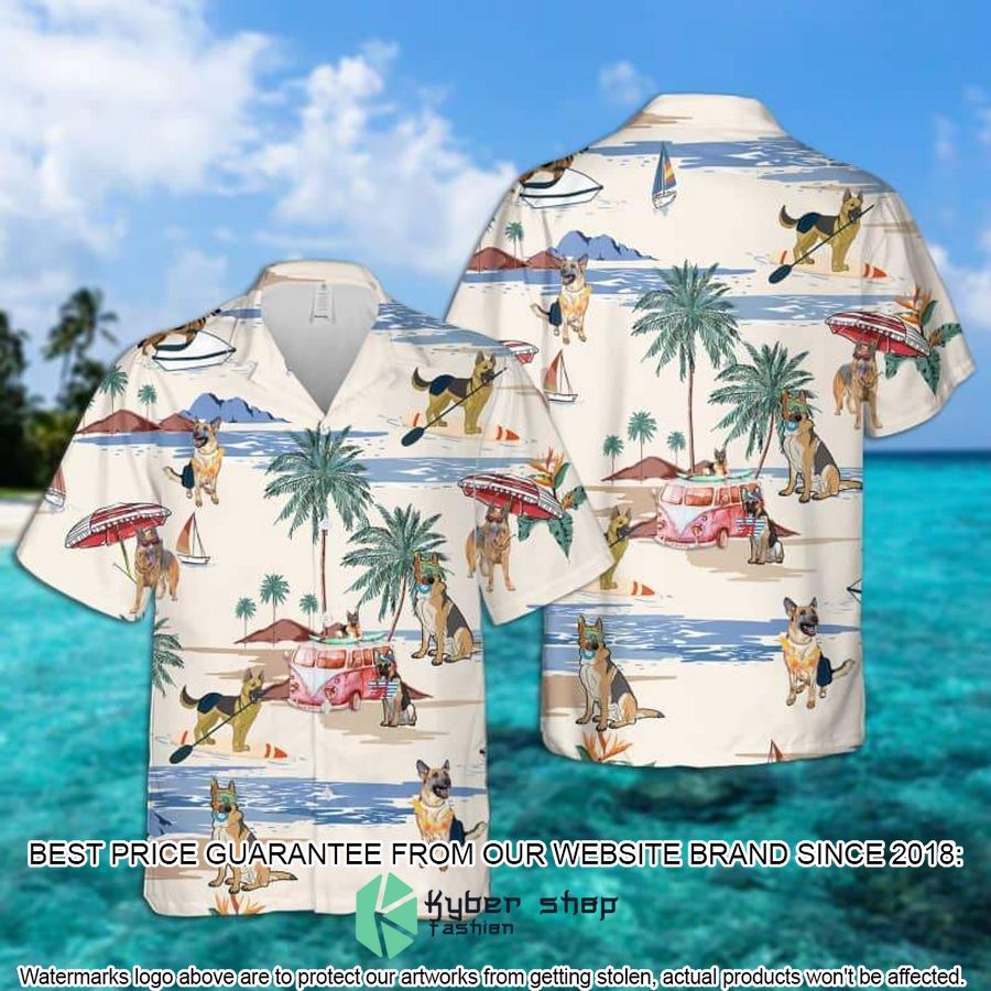 German Sherp Summer Beach Hawaiian Shirt