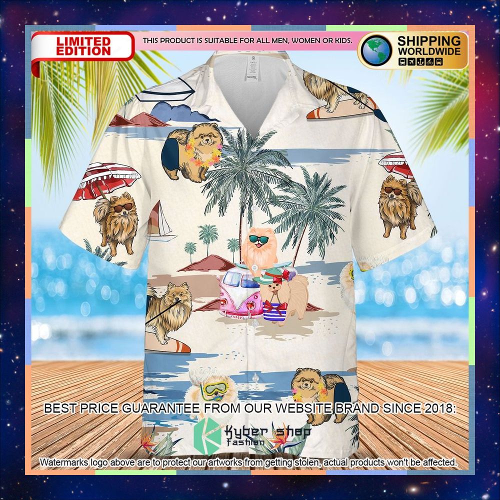 German Spitz Summer Beach Hawaiian Shirt 3 German Spitz Summer Beach Hawaiian Shirt word3