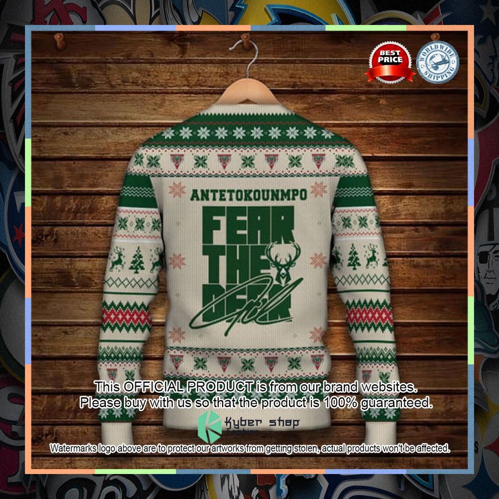 Giannis Antetokounmpo Milwaukee Bucks Christmas Pattern Christmas Sweater 6 Giannis Antetokounmpo Milwaukee Bucks Christmas Pattern Christmas Sweater word1