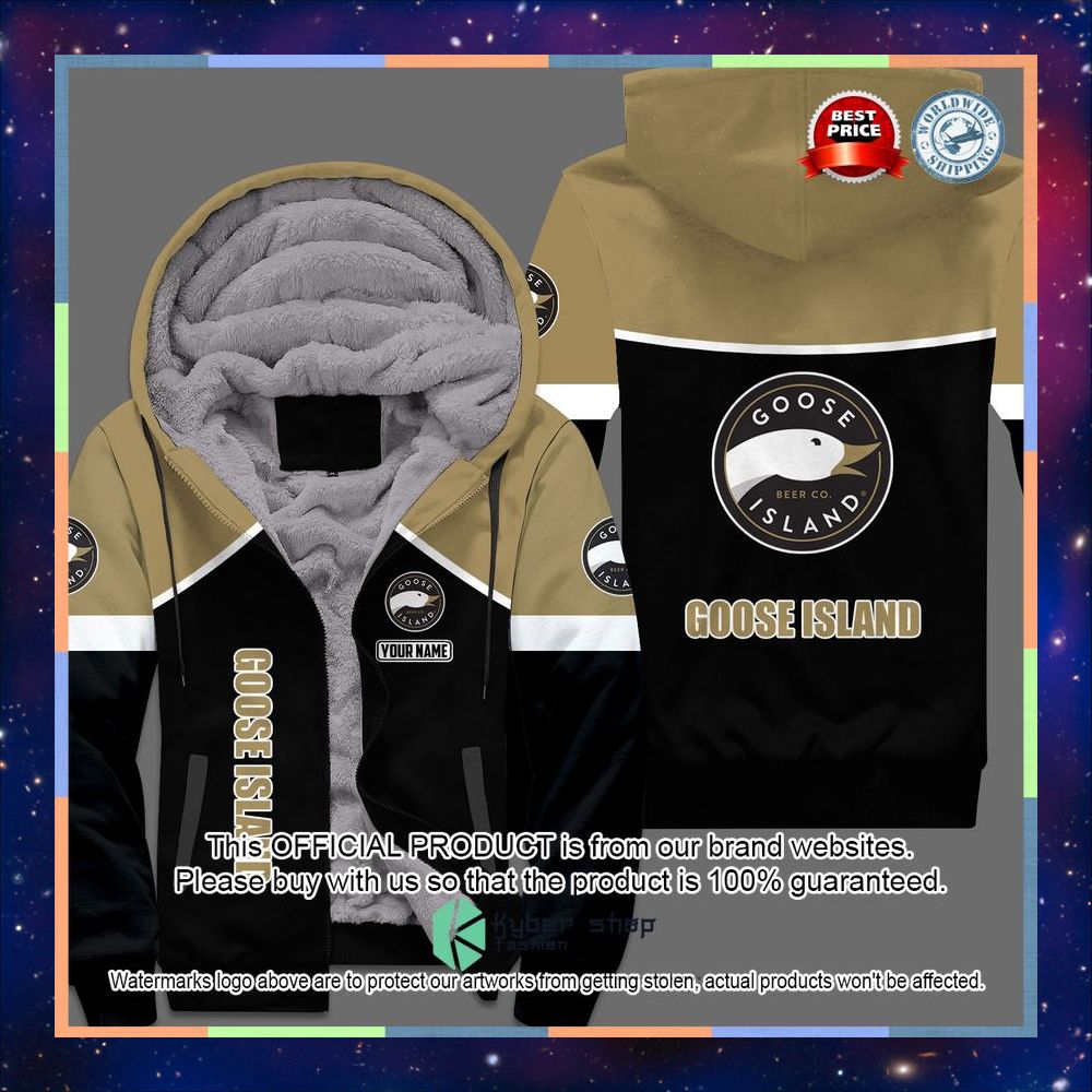 Goose Island Custom Fleece Hoodie 3 Goose Island Custom Fleece Hoodie word1