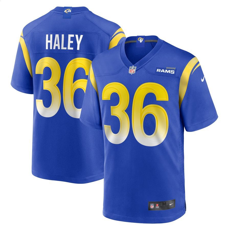 Grant Haley Los Angeles Rams Royal Football Jersey