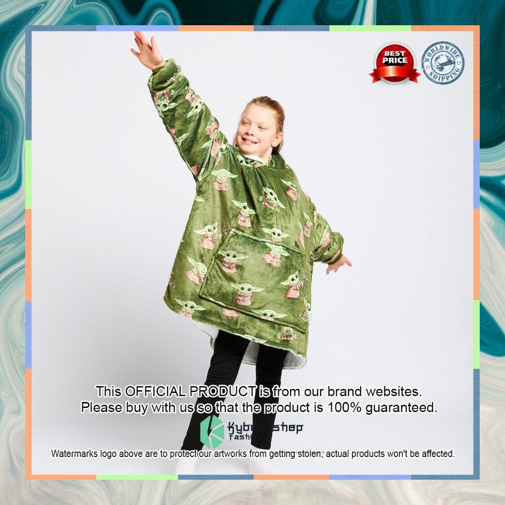 Green Kids The Mandalorian Grogu Oodie Blanket Hoodie 9 Green Kids The Mandalorian Grogu Oodie Blanket Hoodie word2
