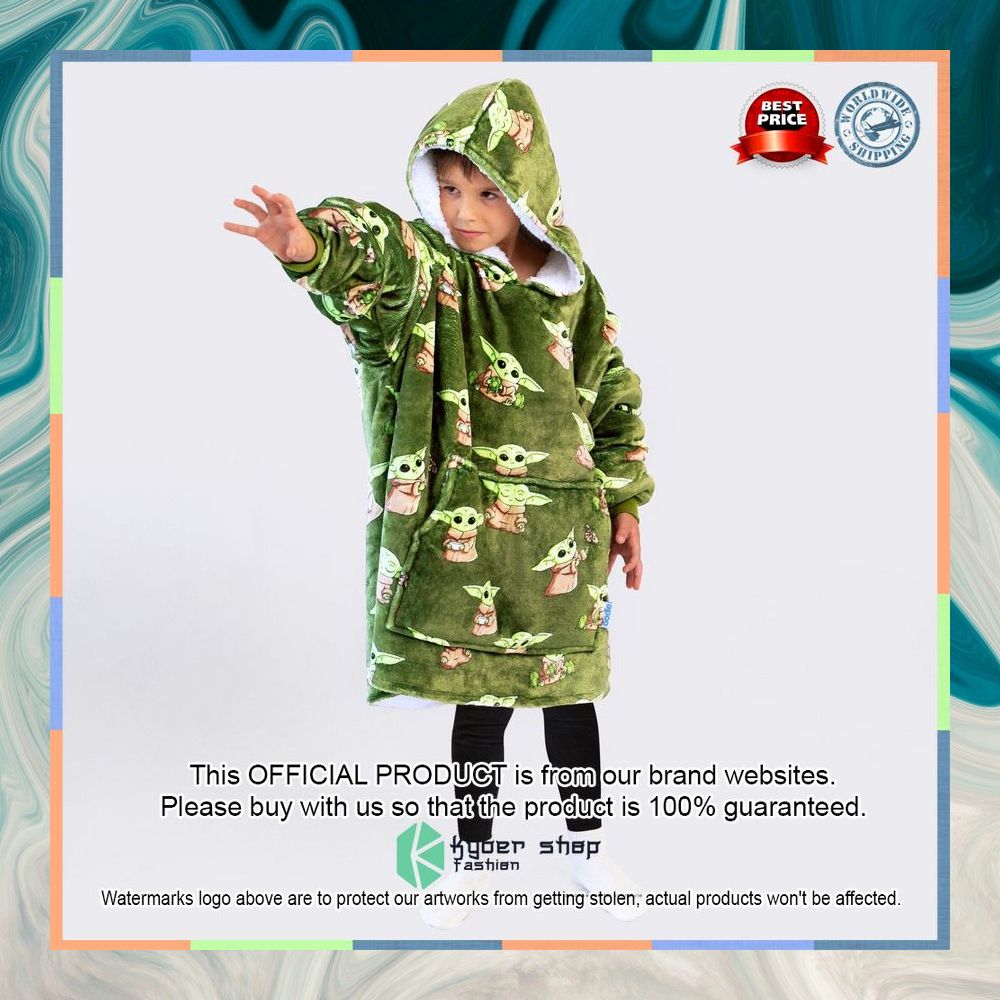 Green Kids The Mandalorian Grogu Oodie Blanket Hoodie 10 Green Kids The Mandalorian Grogu Oodie Blanket Hoodie word2