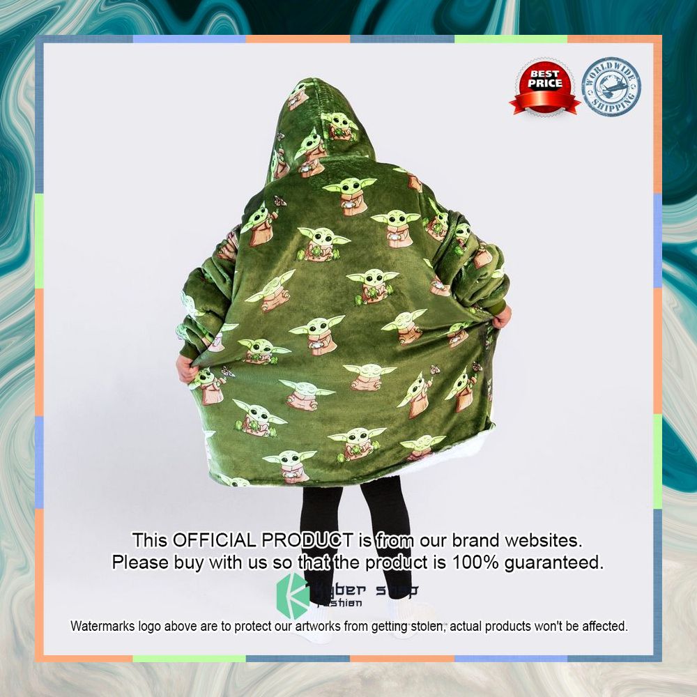 Green Kids The Mandalorian Grogu Oodie Blanket Hoodie 11 Green Kids The Mandalorian Grogu Oodie Blanket Hoodie word2