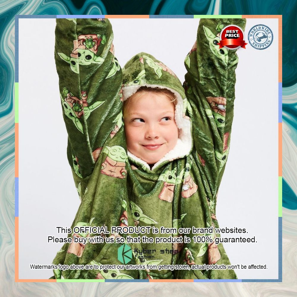 Green Kids The Mandalorian Grogu Oodie Blanket Hoodie 12 Green Kids The Mandalorian Grogu Oodie Blanket Hoodie word2