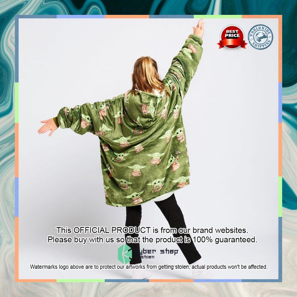 Green Kids The Mandalorian Grogu Oodie Blanket Hoodie 14 Green Kids The Mandalorian Grogu Oodie Blanket Hoodie word2