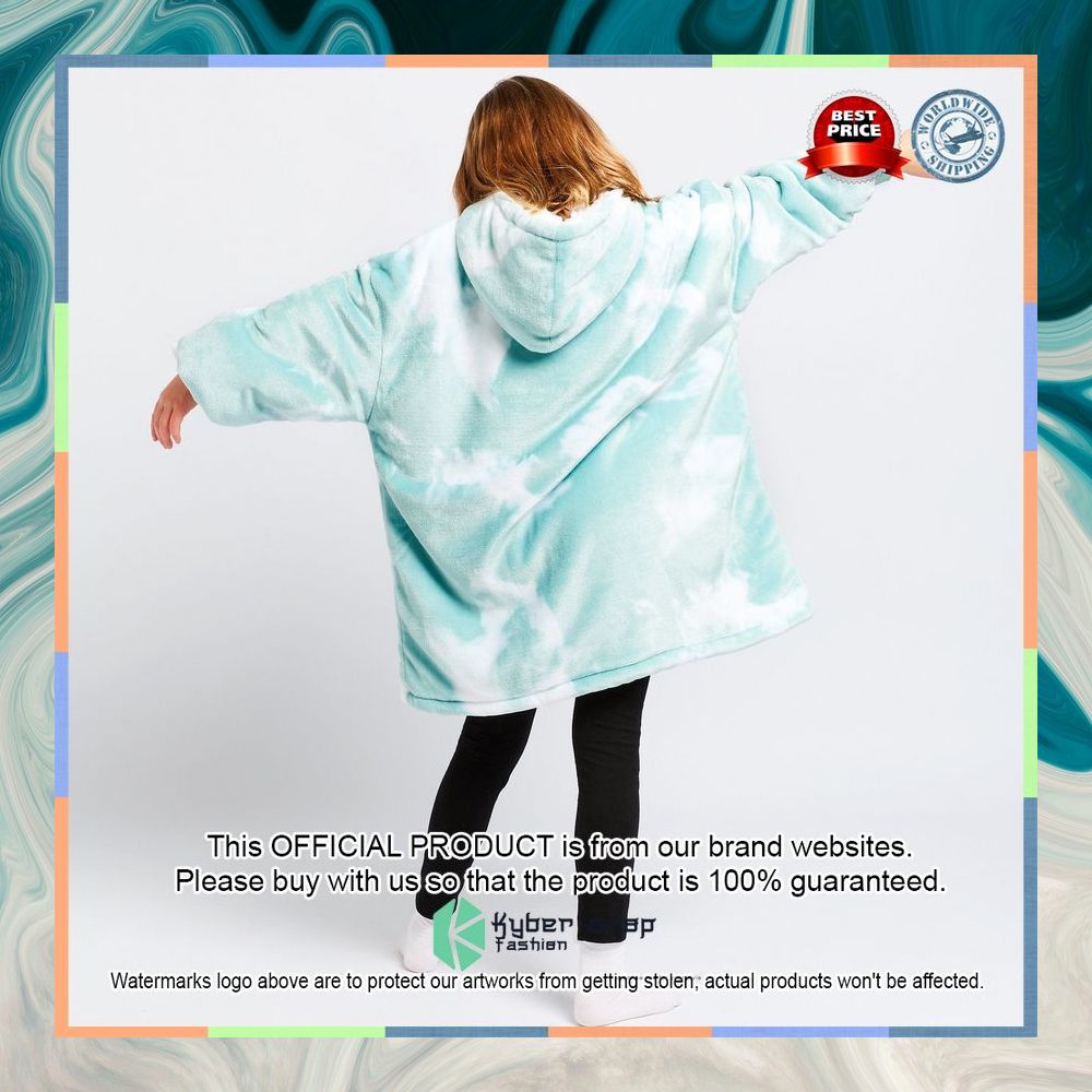 Green TieDye Kids Oodie Blanket Hoodie 6 Green TieDye Kids Oodie Blanket Hoodie word3