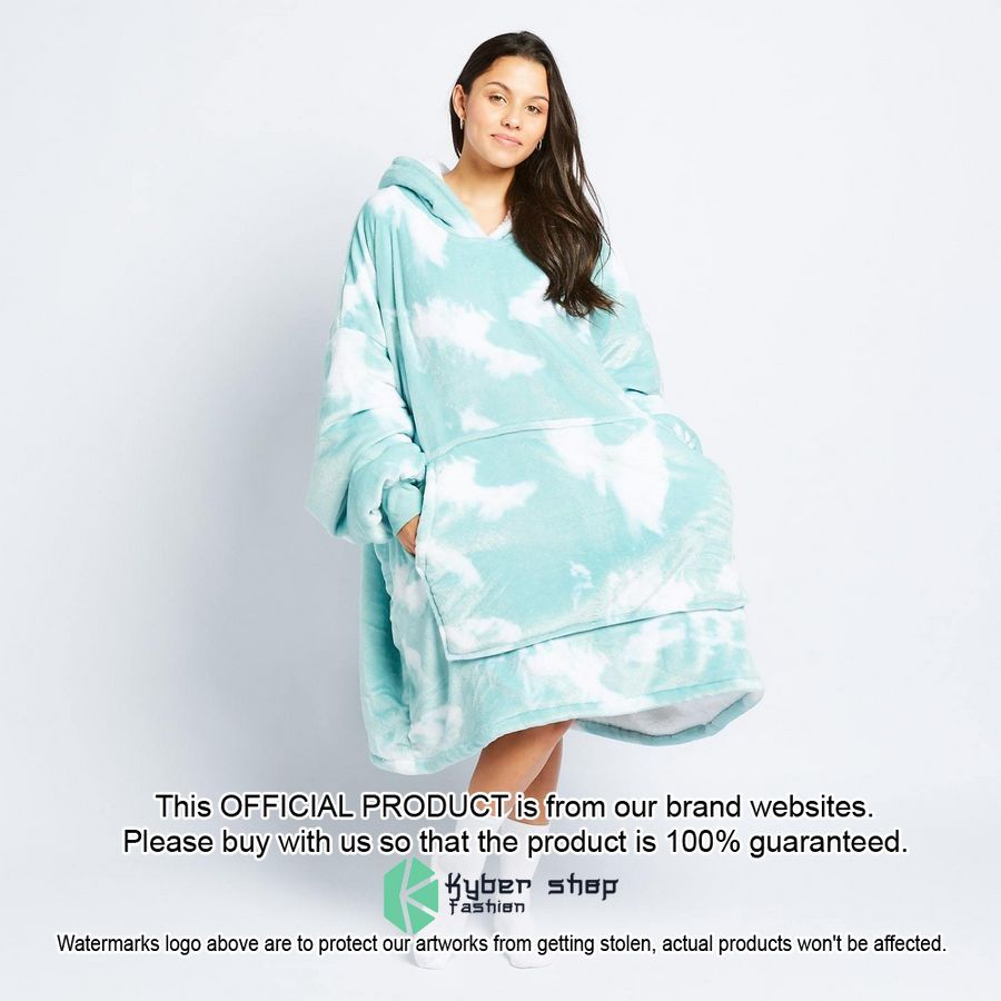 Green TieDye Oodie Blanket Hoodie 3 Green TieDye Oodie Blanket Hoodie word1