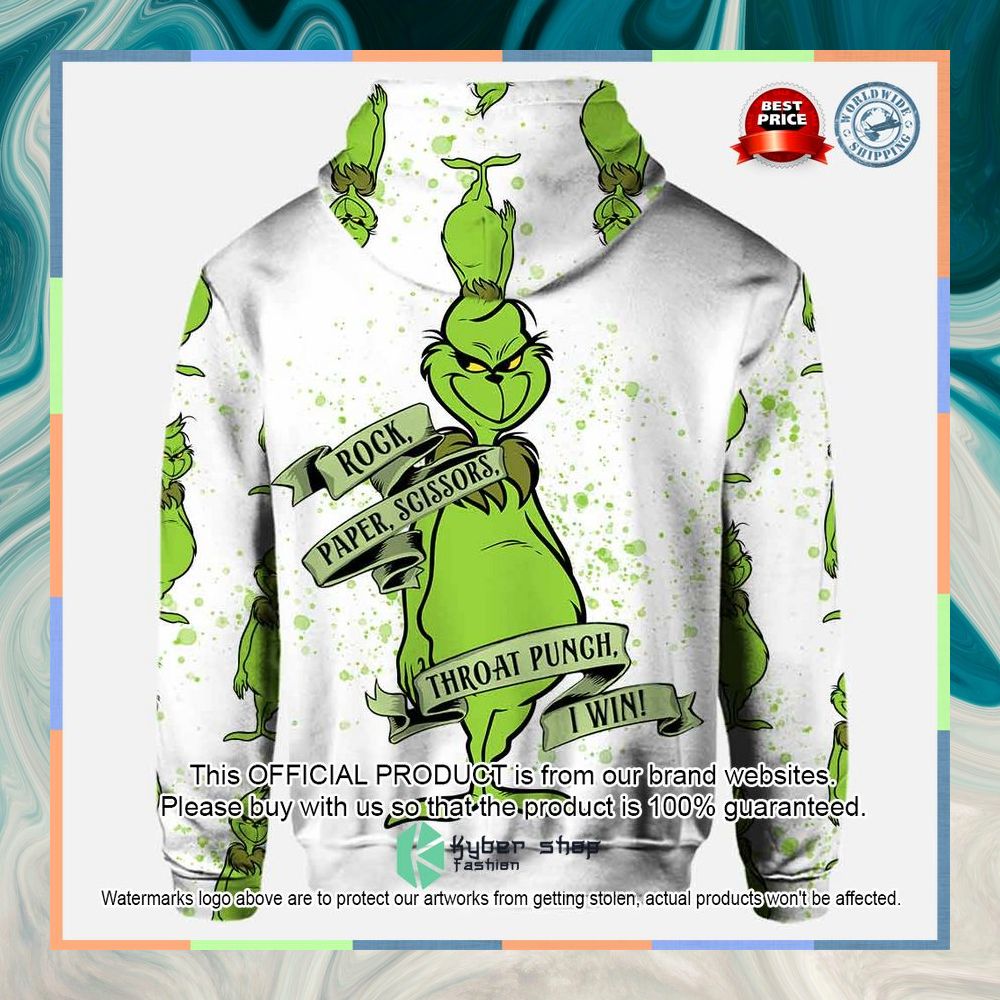 Grinch Rock Paper Scissors Throat Punch I Win Custom Name Hoodie, Legging 8 Grinch Rock Paper Scissors Throat Punch I Win Custom Name Hoodie, Legging word3
