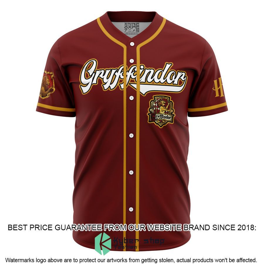 Gryffindor House Harry Potter Baseball Jersey word3