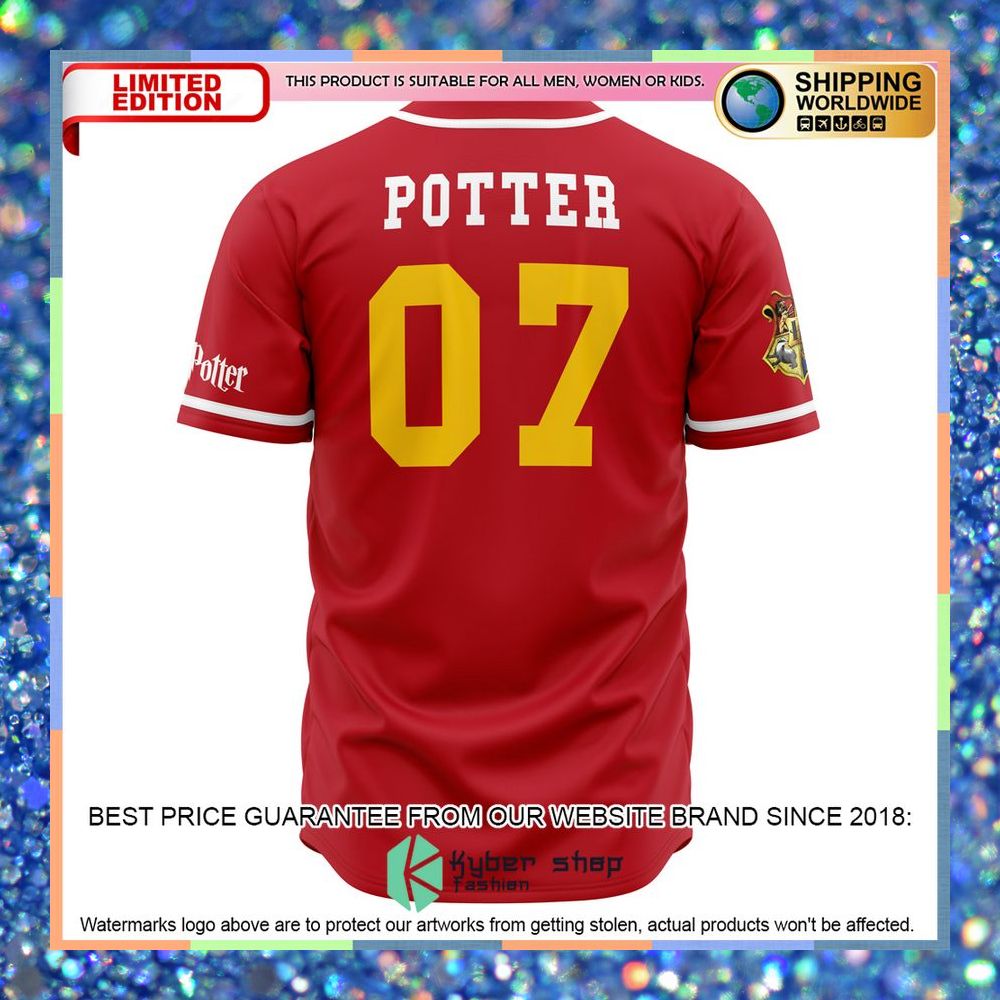 Gryffindor Lions House Harry Potter Baseball Jersey 6 Gryffindor Lions House Harry Potter Baseball Jersey word2