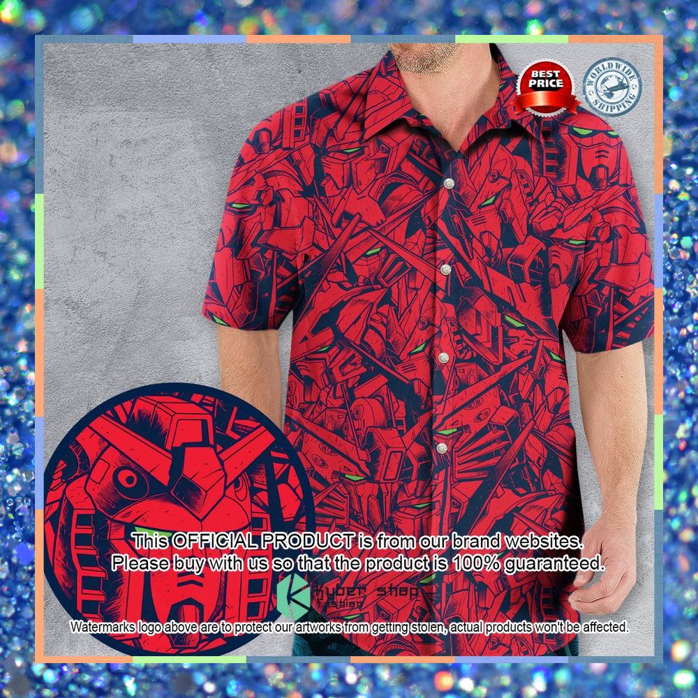 Gundam Camo Magenta Gundam Hawaiian Shirt 5 Gundam Camo Magenta Gundam Hawaiian Shirt word3