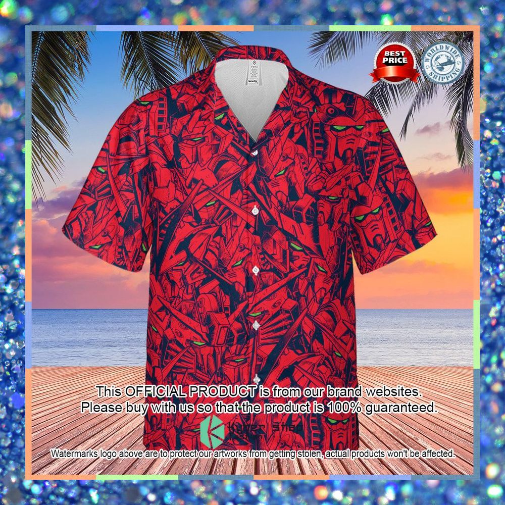 Gundam Camo Magenta Gundam Hawaiian Shirt 6 Gundam Camo Magenta Gundam Hawaiian Shirt word3