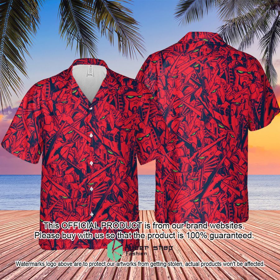 Gundam Camo Magenta Gundam Hawaiian Shirt 4 Gundam Camo Magenta Gundam Hawaiian Shirt word3