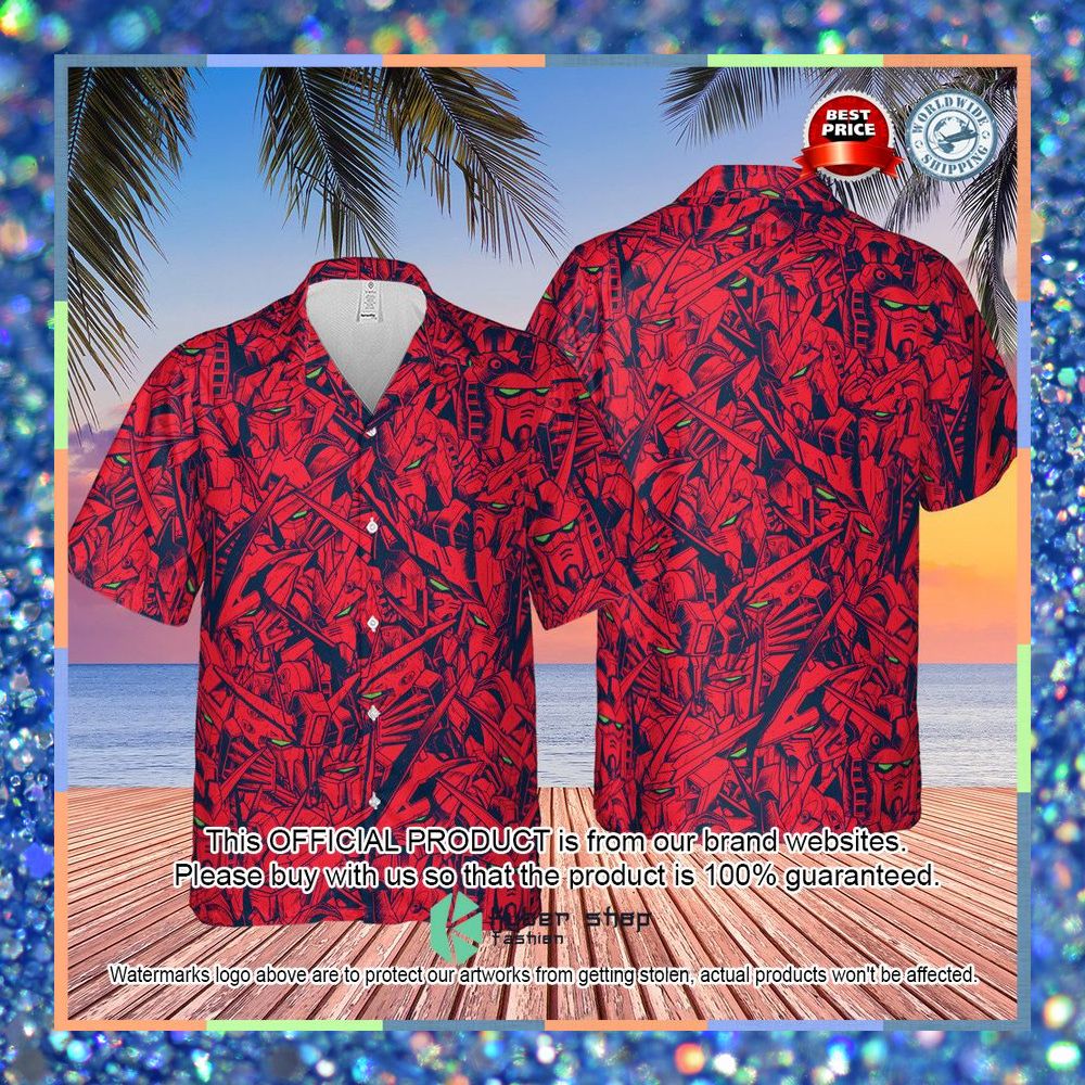 Gundam Camo Magenta Gundam Hawaiian Shirt 8 Gundam Camo Magenta Gundam Hawaiian Shirt word3