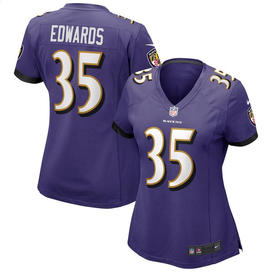 Gus Edwards Baltimore Ravens Purple Football Jersey