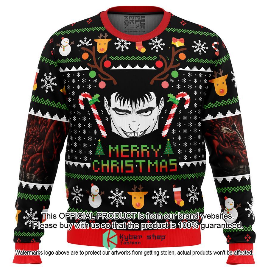 Guts Santa Claus Berzerk Ugly Christmas Sweater