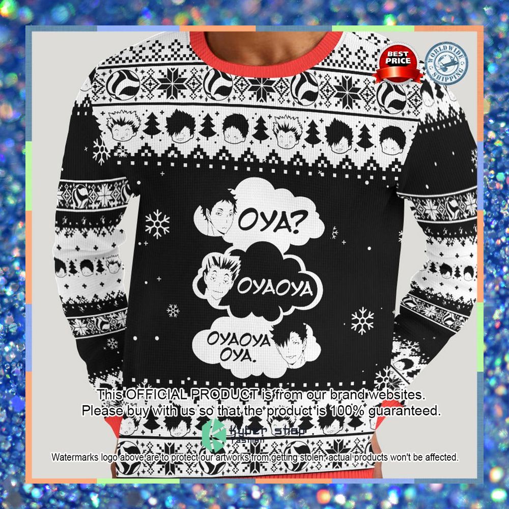 Haikyuu Oya Oya Oya Christmas Sweater 6 Haikyuu Oya Oya Oya Christmas Sweater word3