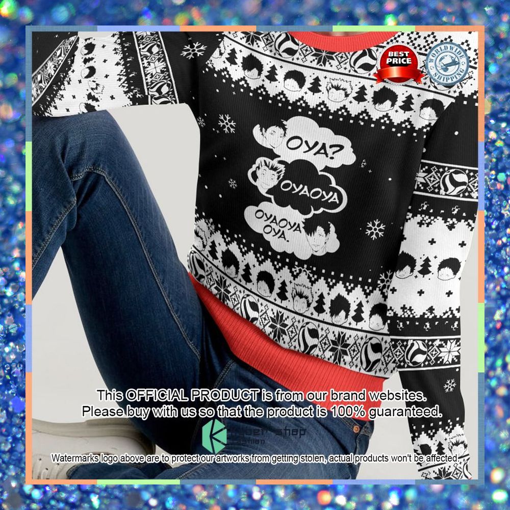 Haikyuu Oya Oya Oya Christmas Sweater 7 Haikyuu Oya Oya Oya Christmas Sweater word3