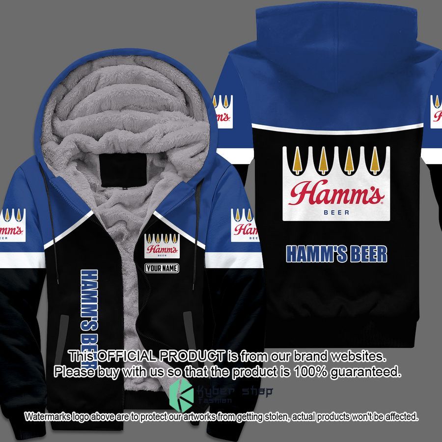 Hamms Beer Custom Fleece Hoodie word3