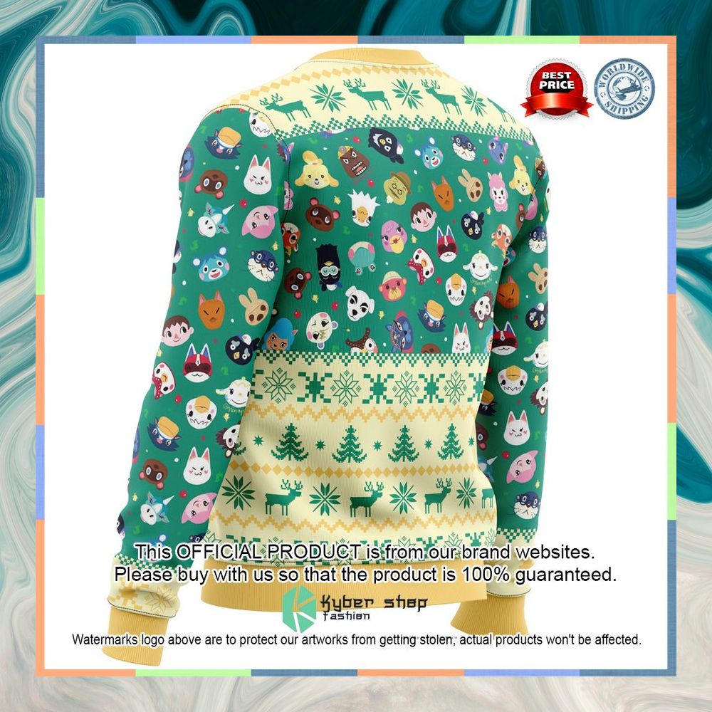 Happy Animal Villagers Animal Crossing Ugly Christmas Sweater 9 Happy Animal Villagers Animal Crossing Ugly Christmas Sweater word1