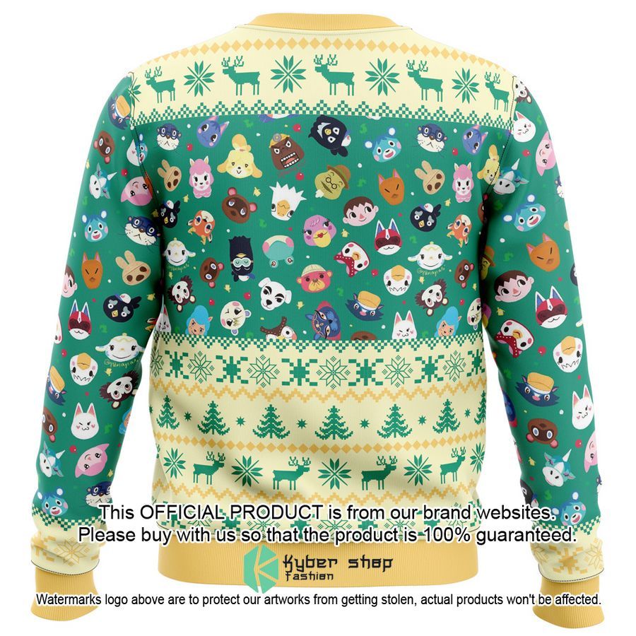 Happy Animal Villagers Animal Crossing Ugly Christmas Sweater 5 Happy Animal Villagers Animal Crossing Ugly Christmas Sweater word1