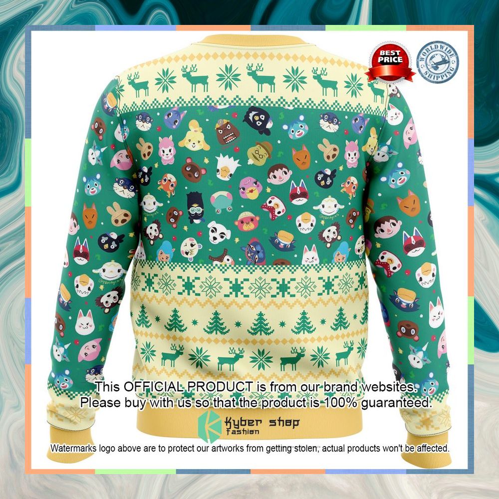 Happy Animal Villagers Animal Crossing Ugly Christmas Sweater 10 Happy Animal Villagers Animal Crossing Ugly Christmas Sweater word1
