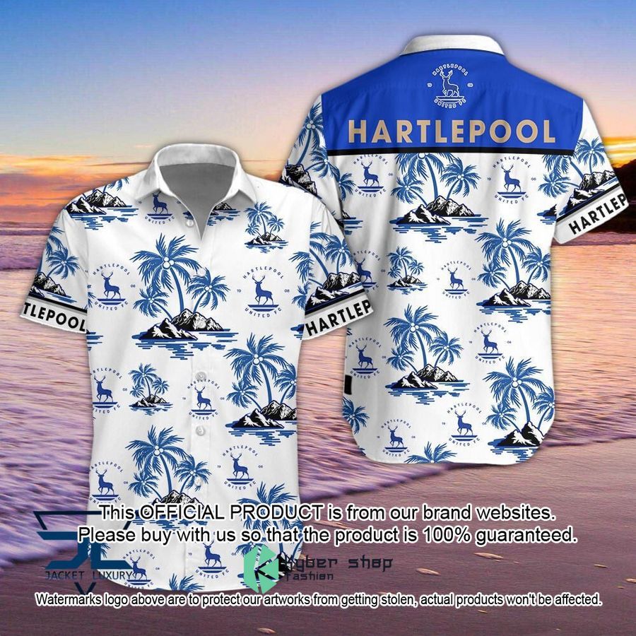 Hartlepool United Hawaiian Shirt, Short