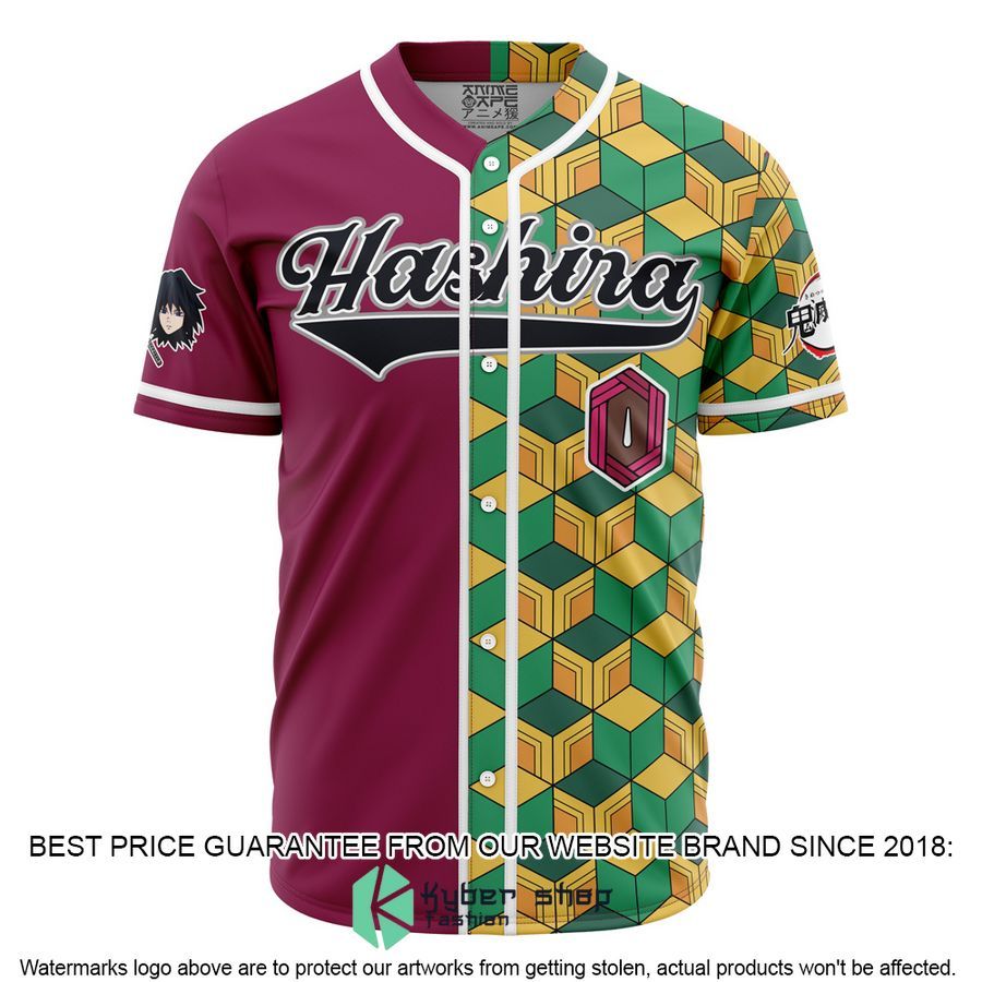 Hashira Giyu Tomioka Demon Slayer Baseball Jersey
