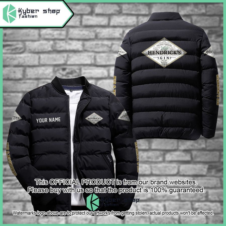 Hendrick's Gin Custom Puffer Down Jacket word2