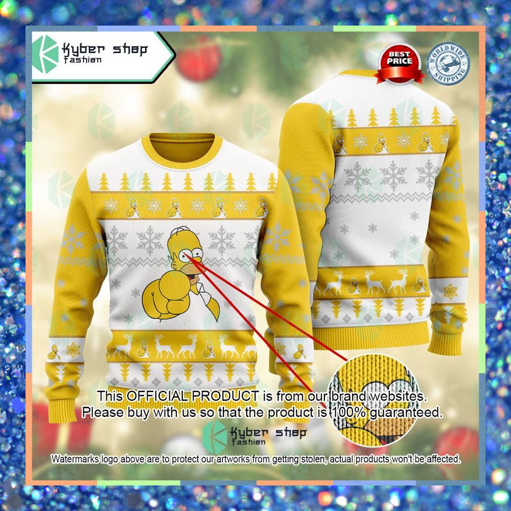 Homer Simpson The Simpsons Christmas Sweater 6 Homer Simpson The Simpsons Christmas Sweater word3