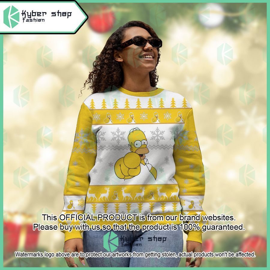 Homer Simpson The Simpsons Christmas Sweater 4 Homer Simpson The Simpsons Christmas Sweater word3