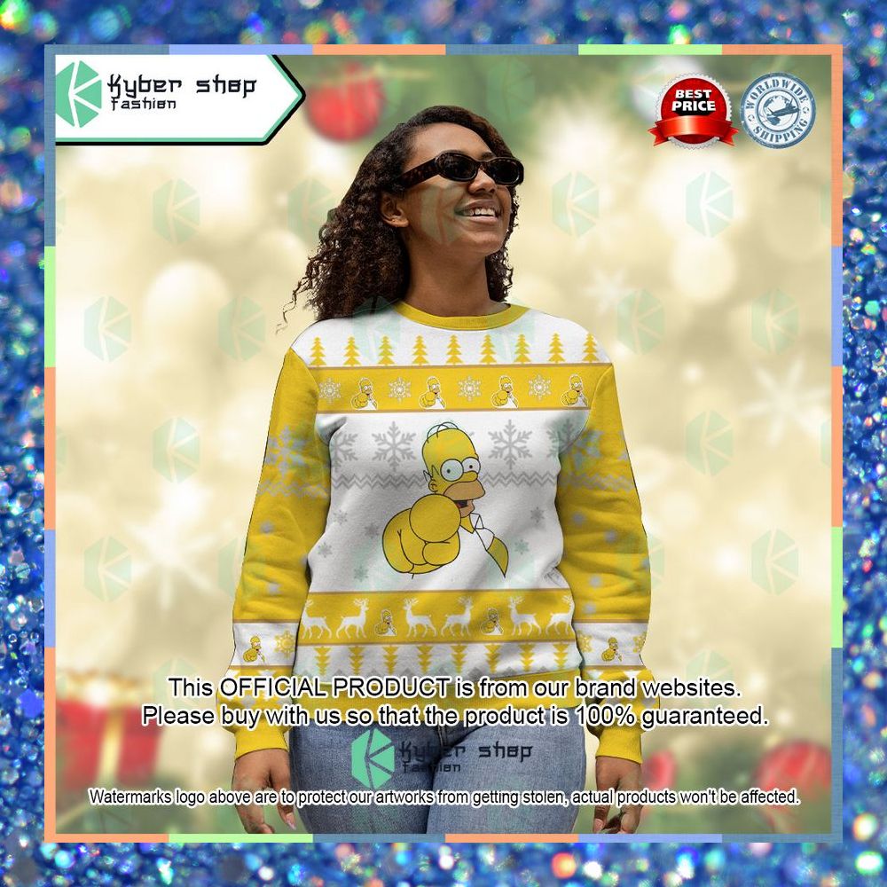 Homer Simpson The Simpsons Christmas Sweater 9 Homer Simpson The Simpsons Christmas Sweater word3