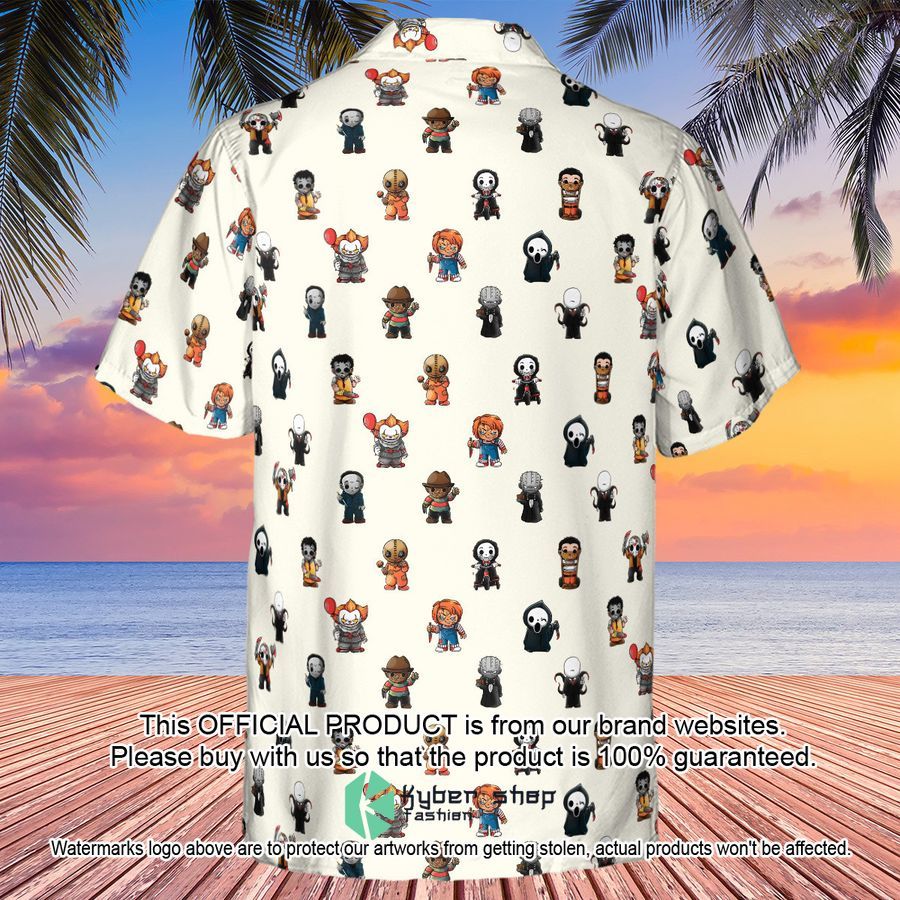 Horror Movies Characters Pattern Hawaiian Shirt 3 Horror Movies Characters Pattern Hawaiian Shirt word2