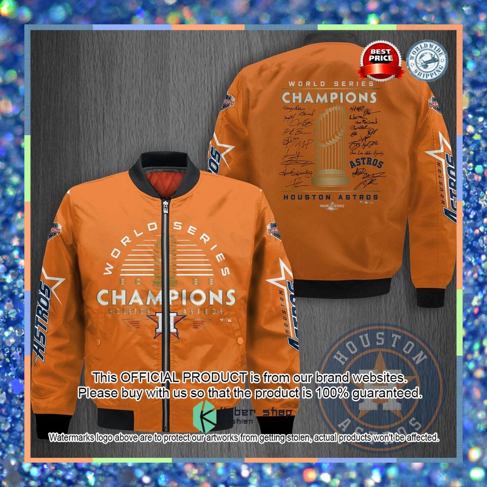 Houston Astros World Series Champions Bomber Jacket 3 Houston Astros World Series Champions Bomber Jacket word2