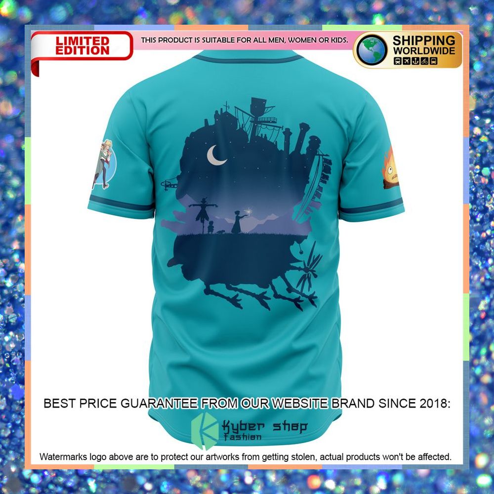 Howls Moving Castle Studio Ghibli Baseball Jersey 6 Howls Moving Castle Studio Ghibli Baseball Jersey word1