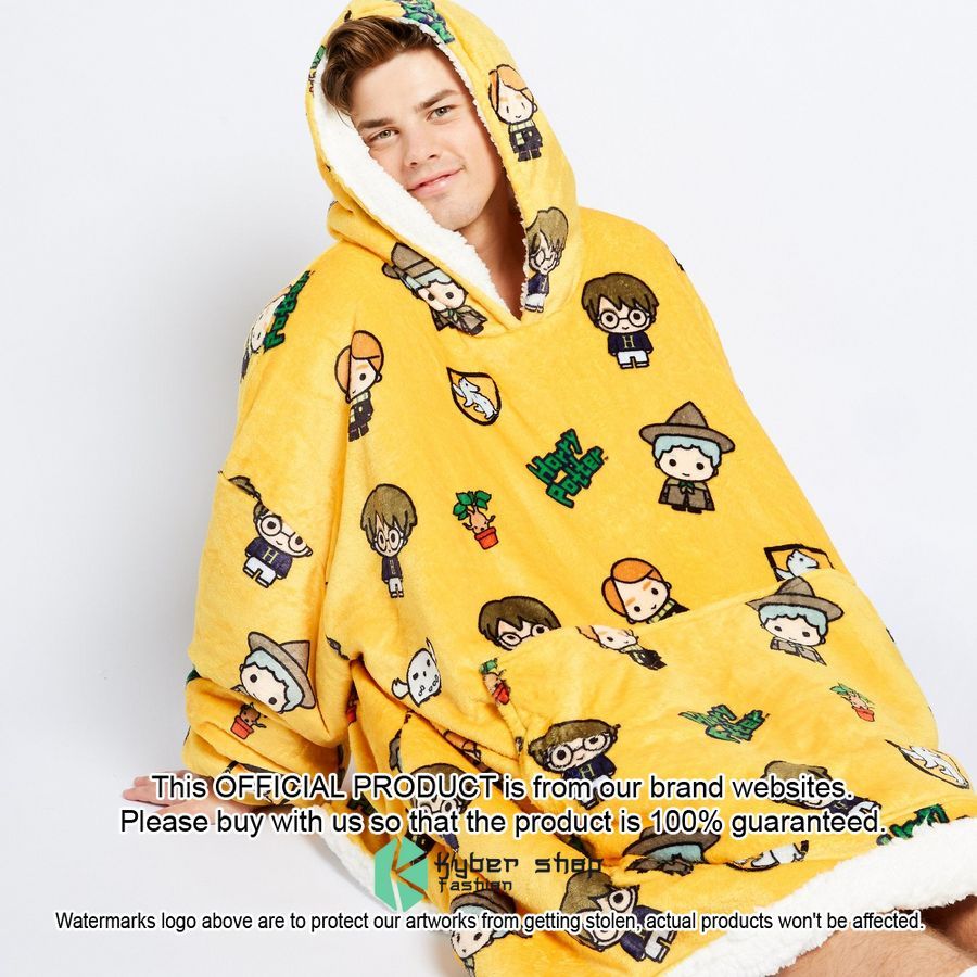 HP Hufflepuff Oodie Blanket Hoodie 3 HP Hufflepuff Oodie Blanket Hoodie word1