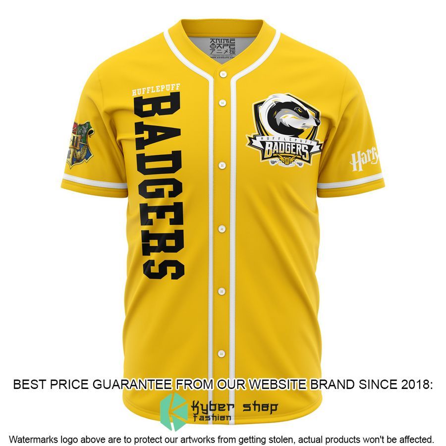 Hufflepuff Badgers House Harry Potter Baseball Jersey word2