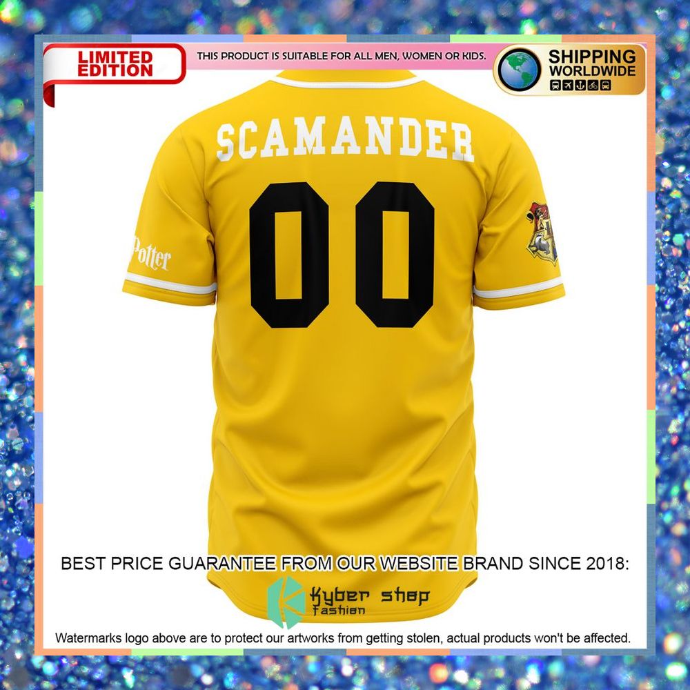 Hufflepuff Badgers House Harry Potter Baseball Jersey 6 Hufflepuff Badgers House Harry Potter Baseball Jersey word2