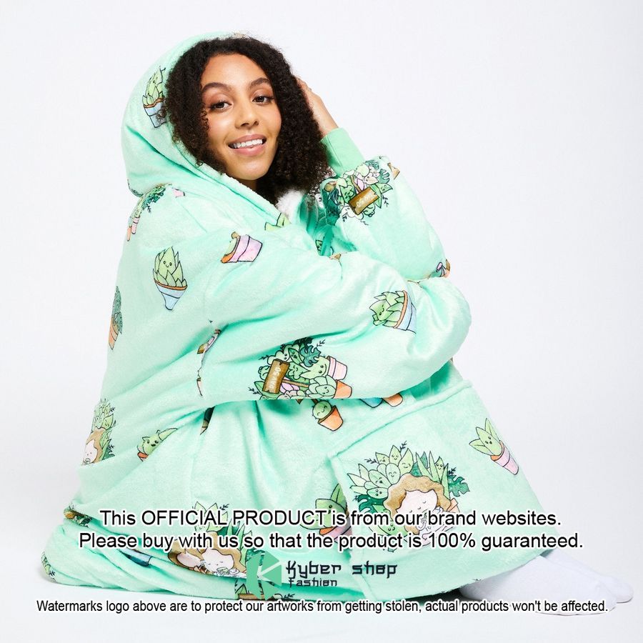 I Love Plants Oodie Blanket Hoodie