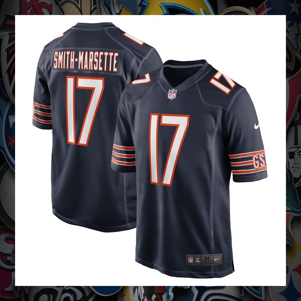 Ihmir Smith-Marsette Chicago Bears Navy Football Jersey 8 Ihmir Smith-Marsette Chicago Bears Navy Football Jersey word1