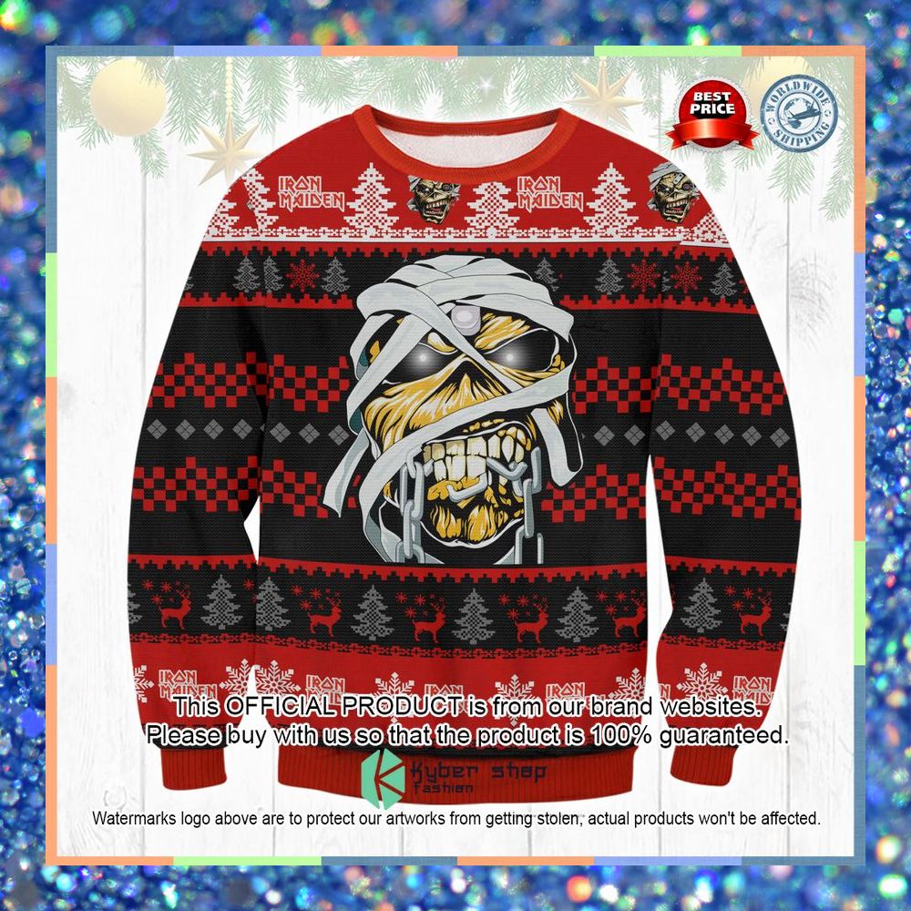 Iron Maiden Christmas Sweater 3 Iron Maiden Christmas Sweater word2